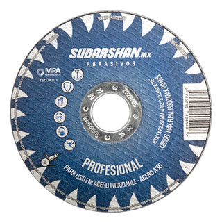 Disco De Corte De Metal 4-1/2 Tipo 41 Profesional 500 Pzs Azul