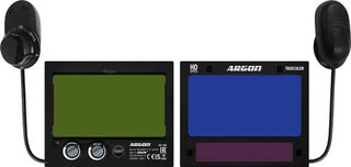 Careta De Soldar Electrónica Fotosensible Argon Modelo Fire Negro Y Flamas