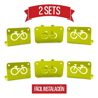 Rack Portabicicletas De Pared Paquete 2 Pzs Variedad Colores