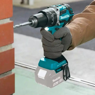 Rotomartillo Atornillador Makita Dhp485z 1/2 PuLG. 50 Nm Brushless 2 Velocidades 28500 Ipm Compacto Profesional Sin Batería Ni Cargador Verde