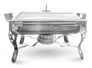 Chafer Bufetera Plegable Chico 4.5l  De Acero Inoxidable