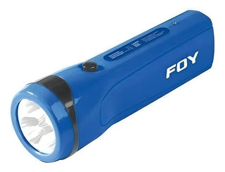 Linterna Foy Recargable 3 Led 144095 Blanco Azul