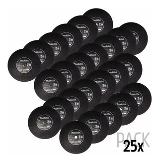 Disco Corte De Metal Abrasivo Makita 14  25pz E-10827-25 Negro