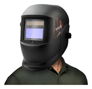 Careta Electrónica Automática Argón Sombra 9-13 Tipo R Negro