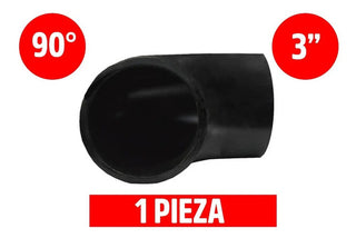 Codo Soldable De Acero Al Carbon 90° Cedula 40 Negro De 3