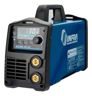 Soldadora Inversora Infra 200amp Arctron 200 Lcd 110/220v Azul