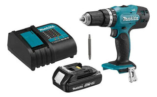 Makita Rotomartillo Atornillador Inalámbrico 18v Dhp453x10 Azul Petróleo 0mhz