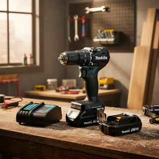 Rotomartillo Makita Inalámbrico Brushless Con 2 Baterías Y Cargador Negro