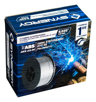 Microalambre Relleno Flux Core 0.035 9mm 1kg Synergy
