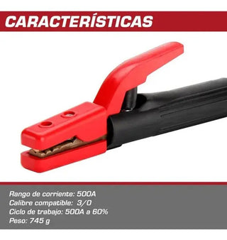 Porta Electrodo Industrial 500 A Lincoln Electric Wt52883