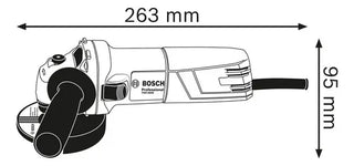 Miniesmeriladora 4 1/2 1000rpm Gsw 670 Bosch 06013756g0 Color Azul Frecuencia 60hz