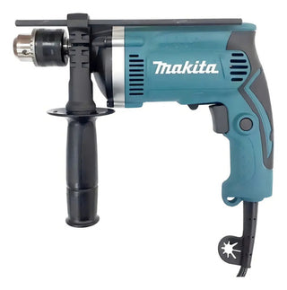 Taladro Percutor Atornillador Eléctrico De 13mm Makita Hp1630 710w + Accesorio Con Caja De Cartón Turquesa