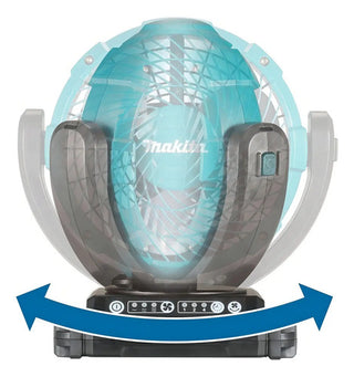 Ventilador Inalambrico 7-1/8 Lxt 18v Dcf102z Makita Turquesa