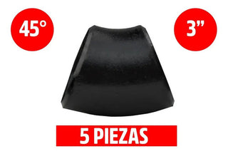 Codo Soldable De Acero Al Carbon 45° Cedula 40 Negro De 3