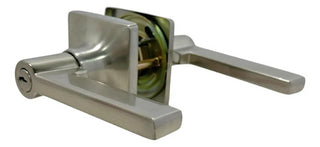 Dexter Cerradura Manual Tubular Jaspe Satín C/ Llave Níquel Satinado