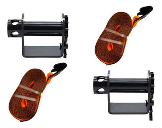 Paquete 12 Piezas Matraca Soldable C/ Banda 4 Pulgada Tensor Negro
