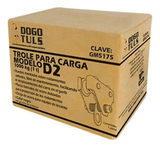 Trole Para Carga De 1000kg Negro Modelo D2 Dogotuls