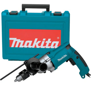 Taladro Percutor Eléctrico De 13mm Makita Makita Hp2050h 720w + Accesorio Con Maletín De Transporte Turquesa