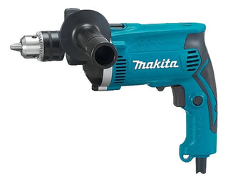 Taladro Percutor Atornillador Eléctrico De 13mm Makita Hp1630 710w + Accesorio Con Caja De Cartón Turquesa