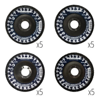 Pack Discos Laminados Sudarshan (g40 G60 G80 G120) 5 Pzs C/u Azul