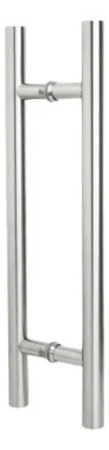 Jaladera Acero Inoxidable Satín H 1 Mt Calibre Resistente Plateado