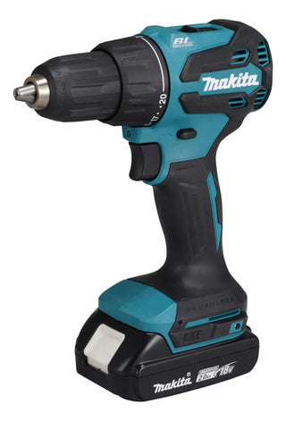 Combo Taladro Inalambrico Makita Dhp490wve+estuche+bat/carg Turquesa 60 Hz