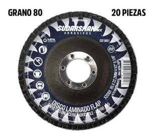 Disco Laminado Sudarshan G80 4-1/2 Paquete 20 Piezas