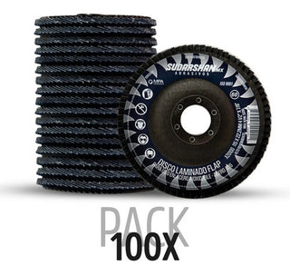 Disco De Lija Grano 60 Tipo 29 4 1/2 X 7/8 (paq. 100 Pz) Azul