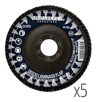 Pack Discos Laminados Sudarshan (g40 G60 G80 G120) 5 Pzs C/u Azul