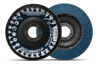 Disco De Lija Grano 120 Tipo 29 4 1/2 X 7/8 (paq. 10 Pz) Azul