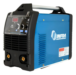 Máquina De Soldar Inversor Infra Arctron 250 Bi-voltaje L Cd Azul Y Negro