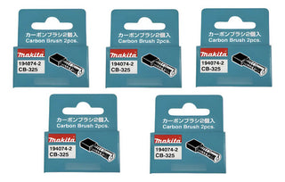 5 Juegos Carbones Cb-325 P/ Miniesmeril  Makita 194074-2