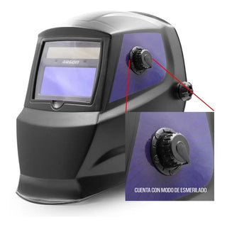 Careta Soldador Electrónica Argón Soldar 9-13 Casco Sombra