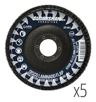 Pack Discos Laminados Sudarshan (g40 G60 G80 G120) 5 Pzs C/u Azul