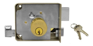 Cerradura Sobreponer Izq Instala Facil Gris Dexter 6761