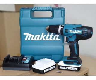 Rotomartillo Atornillador Makita Hp488dwe 18v 2 Bat 1.5 Ah Turquesa